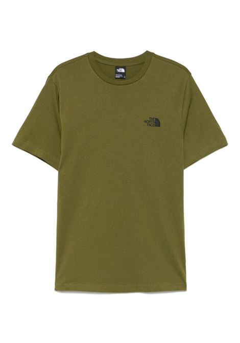 u the 489 t-shirt man olive green  in cotton THE NORTH FACE | NF0A87NGPIB1